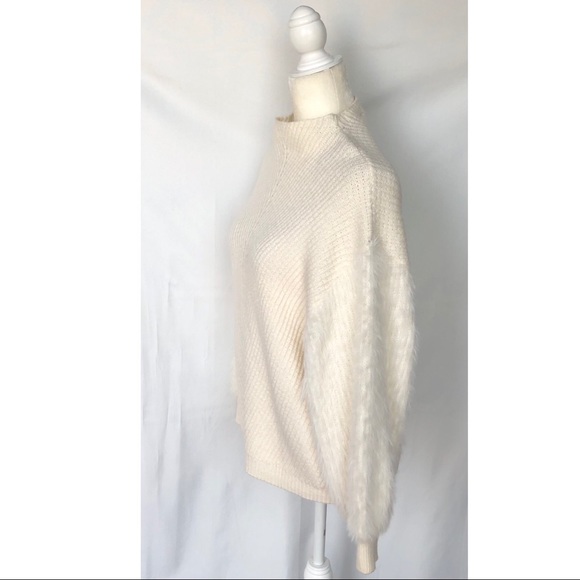 Anthropologie Knitted & Knotted Soft Knit Balloon Sleeve Sweater - Picture 3 of 13